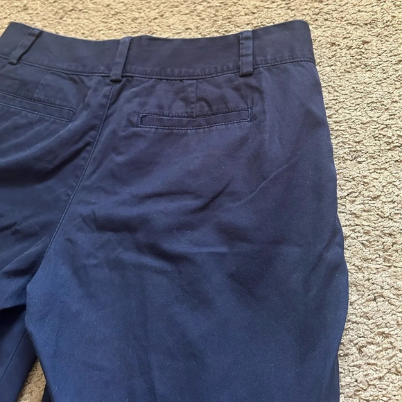 Lilly Pulitzer Chipper Navy Beach Twill Cotton Bermuda Shorts 10” inseam Size 4 - Picture 5 of 8